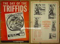 #A213 DAY OF THE TRIFFIDS pressbook '62 Howard Keel