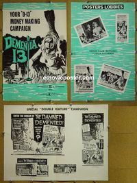 #A226 DEMENTIA 13 pressbook '63 Coppola, Corman