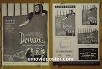#A228 DEMONIAC pressbook '57 Jeanne Moreau