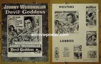 #A232 DEVIL GODDESS pressbook '55 Weissmuller
