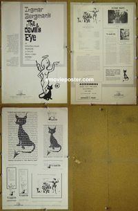 #A234 DEVIL'S EYE pressbook '60 Ingmar Bergman