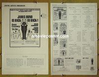 #A257 DR NO/FROM RUSSIA WITH LOVE pressbook '65