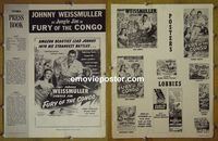 #A302 FURY OF THE CONGO pressbook '51 Weissmuller