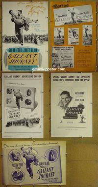 #A303 GALLANT JOURNEY pressbook '46 Glenn Ford