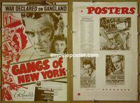 #A306 GANGS OF NEW YORK pressbook '38 Alan Baxter