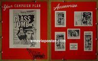 #A320 GLASS TOMB pressbook '55 Hammer film noir!