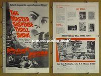 #A387 HORROR CHAMBER OF DR FAUSTUS/MANSTER pressbook '62