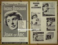 #A433 JOAN OF ARC pressbook R57 Ingrid Bergman