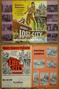 #A438 JOURNEY TO THE LOST CITY pressbook '60 Paget