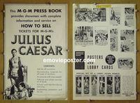 #A441 JULIUS CAESAR pressbook '53 Brando, Mason