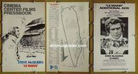 #A476 LE MANS pressbook '71 Steve McQueen, car racing!