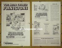 #A522 MAN CALLED FLINTSTONE pressbook '66 Flintstones!