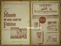 #A564 MIRACLE OF OUR LADY OF FATIMA pressbook '52