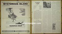 #A592 MYSTERIOUS ISLAND pressbook '61 Harryhausen