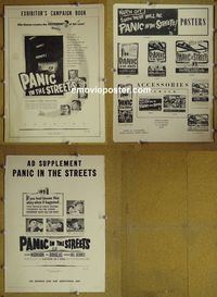 #A636 PANIC IN THE STREETS pressbook '50 Elia Kazan