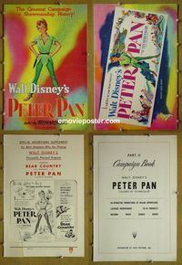 #A645 PETER PAN pressbook '53 Walt Disney classic