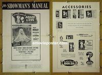 #A665 PRIVATE LIVES OF ADAM & EVE pressbook '60 Rooney