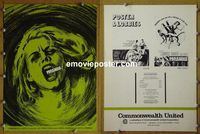 #A676 PARANOIA movie pressbook '69 Umberto Lenzi, Carroll Baker