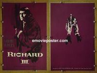 #A693 RICHARD 3 pressbook '54 Laurence Olivier