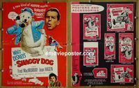 #A743 SHAGGY DOG pressbook '59 Disney, MacMurray