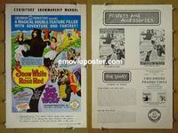 #A770 SNOW WHITE & ROSE RED/BIG BAD WOLF pressbook '60s