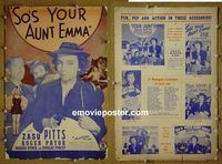 #A781 SO'S YOUR AUNT EMMA pressbook '42 Zasu Pitts