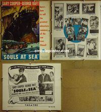 #A782 SOULS AT SEA pressbook '37 Gary Cooper