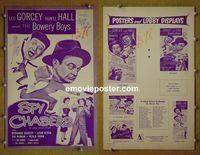 #A790 SPY CHASERS pressbook '55 Bowery Boys, Gorcey