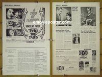 #A863 TWICE TOLD TALES pressbook '63 Vincent Price