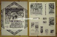#A877 VALLEY OF THE HEADHUNTERS pressbook '53 Weismuller