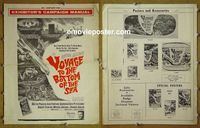 #A888 VOYAGE TO THE BOTTOM OF THE SEA pressbook '61