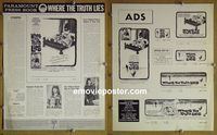 #A904 WHERE THE TRUTH LIES pressbook 62 French sex!