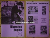 #A925 WUTHERING HEIGHTS pressbook '71 Dalton