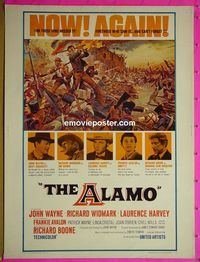 B003b ALAMO 30x40 movie poster R67 John Wayne, Widmark