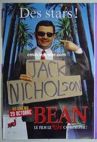 B077 BEAN DS French movie poster #1 '97 Rowan Atkinson is Mr Bean!