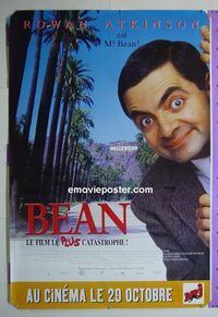 B078 BEAN DS advance French movie poster '97 Rowan Atkinson is Mr Bean!