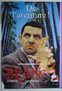 B079 BEAN DS French movie poster #3 '97 Rowan Atkinson is Mr Bean!
