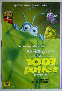 B071 BUG'S LIFE DS advance French movie poster '98 Walt Disney/Pixar