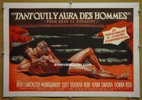 B128 FROM HERE TO ETERNITY linen French movie poster '53classic image