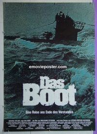 B067 DAS BOOT large German movie poster '82 Petersen WWII classic!