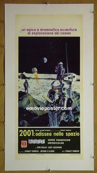 B138 2001 A SPACE ODYSSEY linen Italian locandina movie poster '68