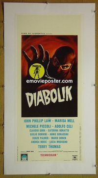 B139 DANGER DIABOLIK linen Italian locandina movie poster '68 Bava
