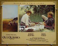 D643 OUT OF AFRICA English lobby card '85 Redford, Streep