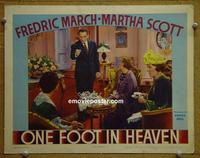 C622 1 FOOT IN HEAVEN lobby card '41 Fredric March