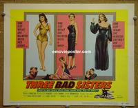 C070 3 BAD SISTERS title lobby card '56 bad girls!