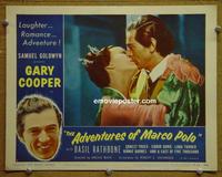 C695 ADVENTURES OF MARCO POLO lobby card #2 R54 Gary Cooper
