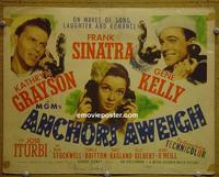 C094 ANCHORS AWEIGH signed title lobby card 45 Sinatra, Kelly