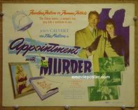 C102 APPOINTMENT WITH MURDER title lobby card '48 The Falcon