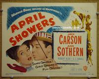 C103 APRIL SHOWERS title lobby card '48 Carson, Sothern