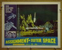 C745 ASSIGNMENT-OUTER SPACE lobby card #7 '62 sci-fi!